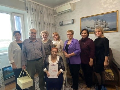 Чествование юбиляров семейной жизни Ладониных в г.о. Тольятти